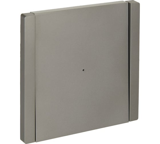 Изображение товара Выключатель 1-клавишный IEK FORTEPIANO с индикатором 10А FP502 сталь FP-V10-1-10-1-K46