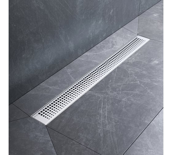 Изображение товара Линейный трап для душа AM.PM MasterFlow универсальный затвор Cut Gradient 70см цвет сталь мат W01SC-P11-070-01SB