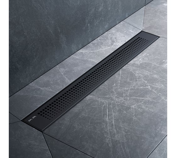 Изображение товара Линейный трап для душа AM.PM PrimeFlow универсальный затвор Cut Gradient 60см цвет черный мат W02SC-P11-060-01BM