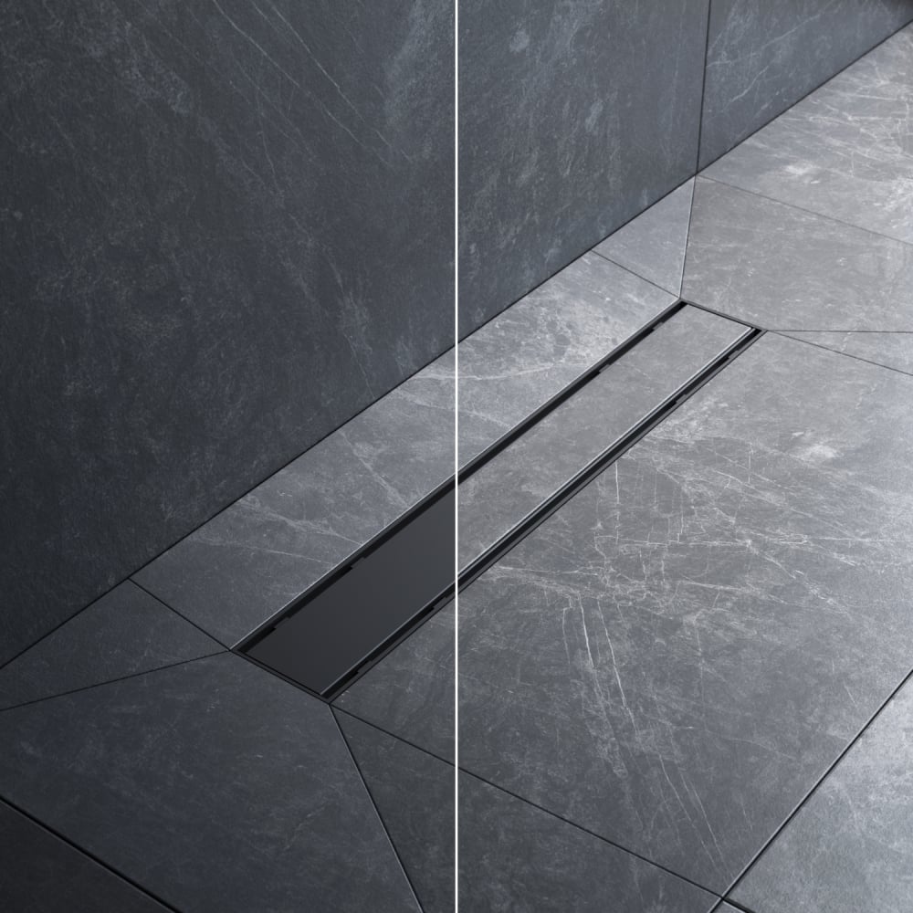 Изображение товара Линейный трап для душа AM.PM PrimeFlow универсальный затвор 50 см Черный мат