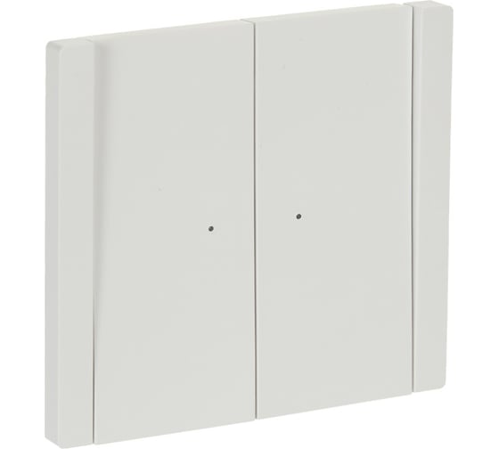 Изображение товара Выключатель 2-клавишный проходной IEK FORTEPIANO с индикацией 10А FP208 белый FP-V22-1-10-1-K01