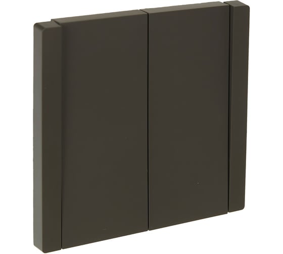 Изображение товара Выключатель 2-клавишный проходной IEK FORTEPIANO 10А FP307 серый FP-V22-0-10-1-K03