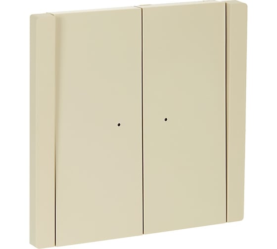 Изображение товара Выключатель 2-клавишный проходной IEK FORTEPIANO с индикацией 10А FP408 ваниль FP-V22-1-10-1-K10