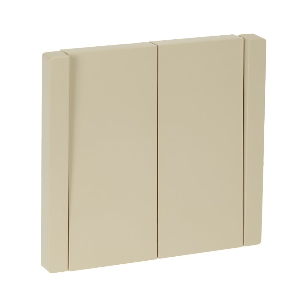 Изображение товара Выключатель 2-клавишный проходной IEK FORTEPIANO 10А ваниль FP407