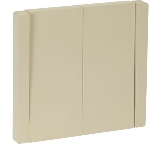 Изображение товара Выключатель 2-клавишный проходной IEK FORTEPIANO 10А FP407 ваниль FP-V22-0-10-1-K10