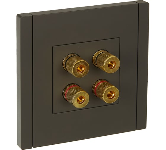 Изображение товара Аудиорозетка IEK FORTEPIANO 4-местная FP339 серый FP-S40-K03