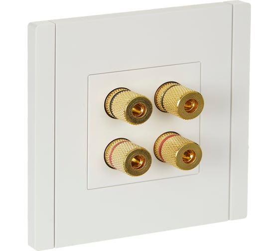 Изображение товара Аудиорозетка IEK FORTEPIANO 4-местная FP239 белый FP-S40-K01