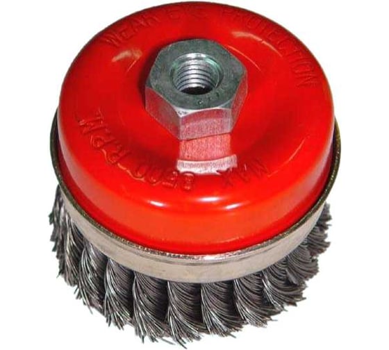 Изображение товара Щетка зачистная торцевая витая 80 мм, М14, тип А, стальная скруч. для МШУ А91880 CNIC 24609
