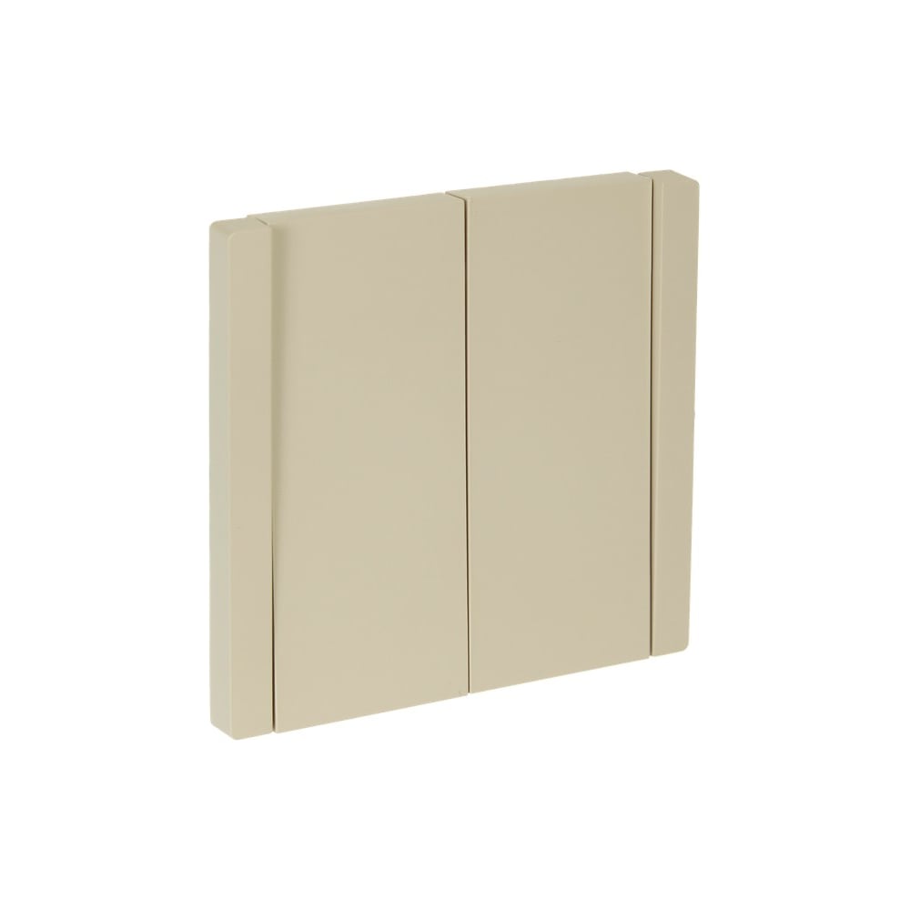 Изображение товара Выключатель 2-клавишный IEK FORTEPIANO 10А ванильный FP405