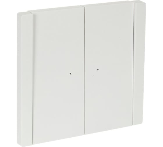 Изображение товара Выключатель 2-клавишный IEK FORTEPIANO с индикатором 10А FP206 белый FP-V20-1-10-1-K01