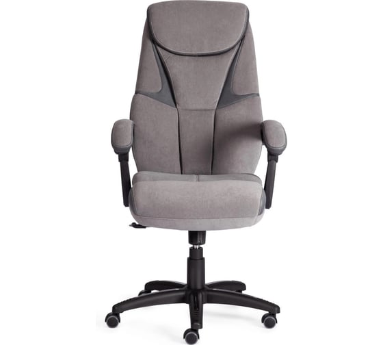 Изображение товара Кресло Tetchair CAMBRIDGE флок/ткань, серый, 29/12 21619