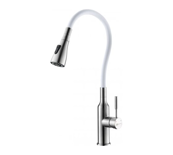 Изображение товара Смеситель Lemark Expert LM5082S-White для кухни с гибким изливом LM5082S-White