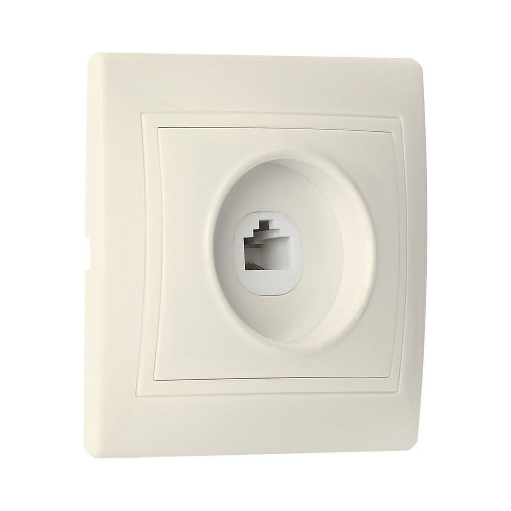 Изображение товара Розетка компьютерная RJ-45 серия Венера бежевая Smartbuy SBE-01i-S1-RJ