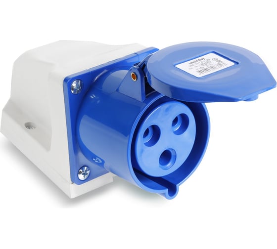 Изображение товара Розетка Smartbuy стационарная наружная 123 2Р+РЕ 32А 220В IP44, SBE-32-LS3-220