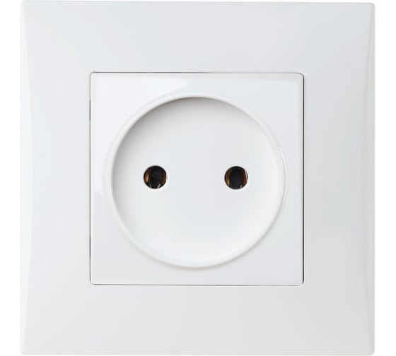Изображение товара Розетка Smartbuy без заземления 10А белая "Вега" SBE-08w-10-S1-N
