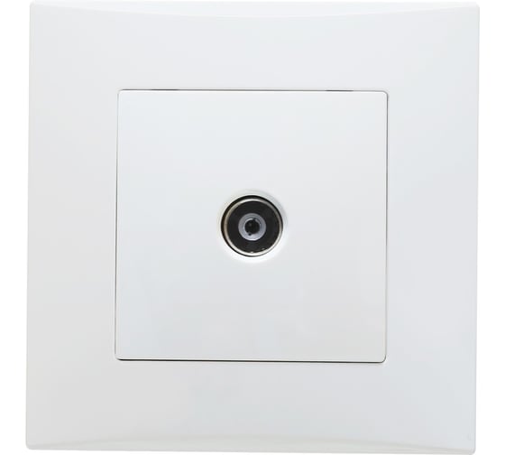 Изображение товара Розетка Smartbuy телевизионная белая "Вега" SBE-08w-S1-TV