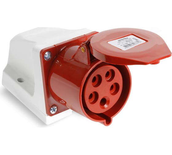 Изображение товара Розетка Smartbuy стационарная наружная 115 3Р+РЕ+N 16А 380В IP44, SBE-16-LS5-380