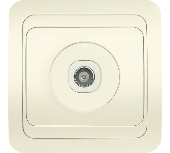 Изображение товара Розетка Smartbuy телевизионная 1-местная бежевая 75Ом 5-862МГц "Марс" SBE-02i-S1-TV