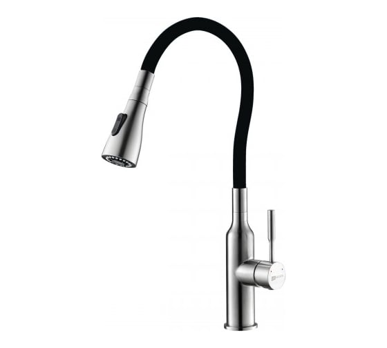 Изображение товара Смеситель Lemark Expert LM5082S-Black для кухни с гибким изливом LM5082S-Black