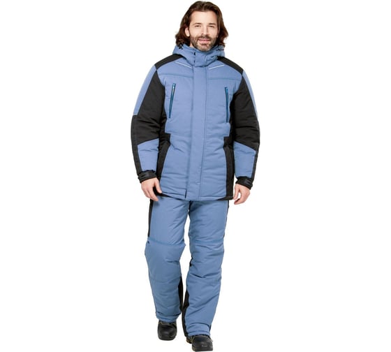 Изображение товара Костюм зимний Эксперт Спецодежда Кранц-Норд, маренго/черный/голубой, р. 48-50, рост 170-176 6446000064323