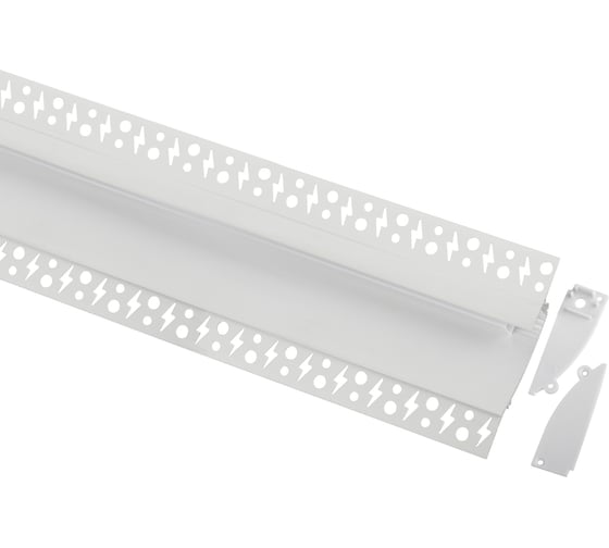 Изображение товара Комплект с анодированным профилем ЭРА под штукатурку 9818 98x18,8мм 2,5м Б0062845