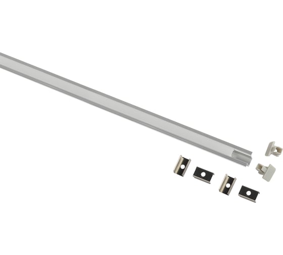 Изображение товара Комплект с врезным анодированным профилем ЭРА 1209 12,4x9мм 2м Б0062777