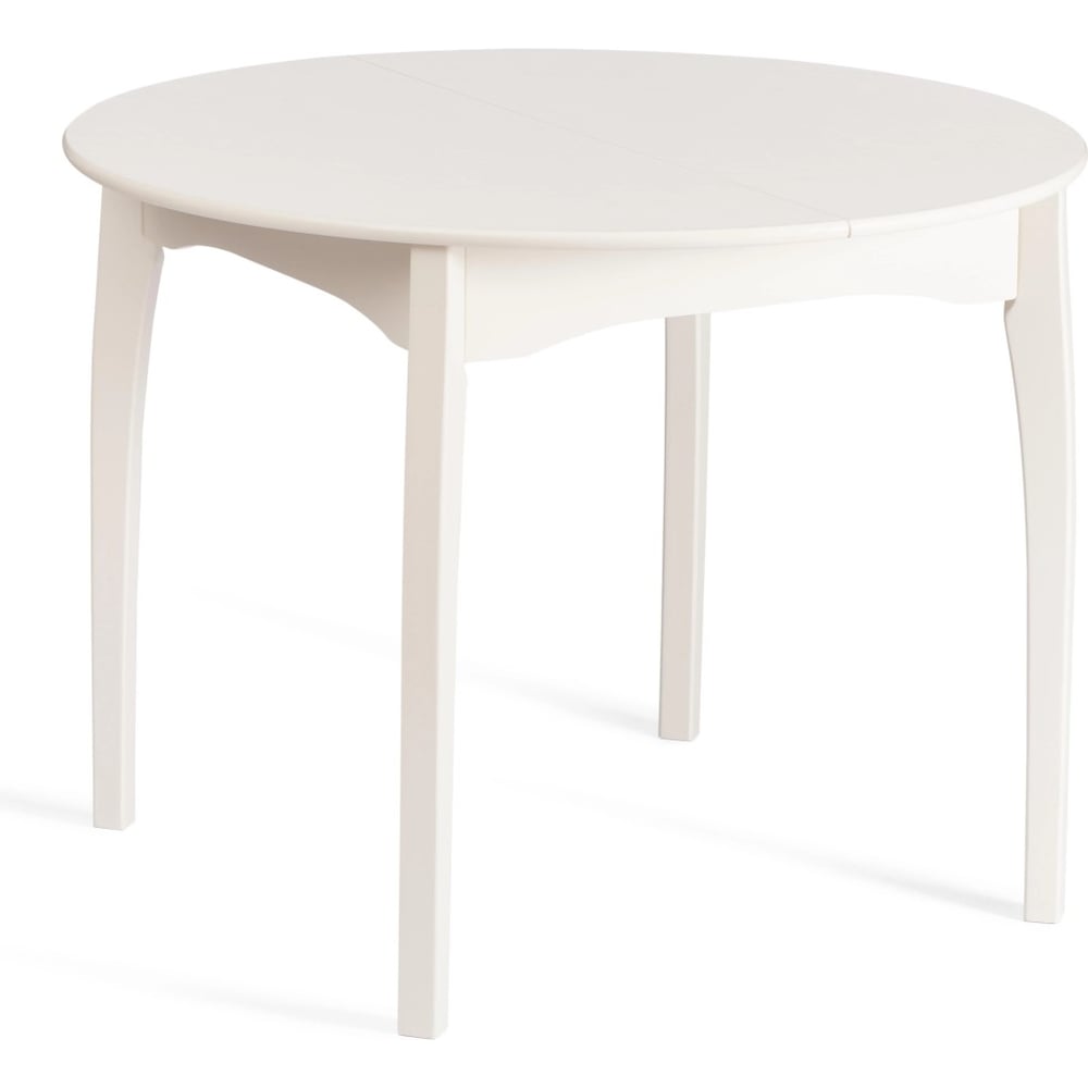 Изображение товара Круглый стол Tetchair DIAMANTE из бука и МДФ, 100x100 см, белый