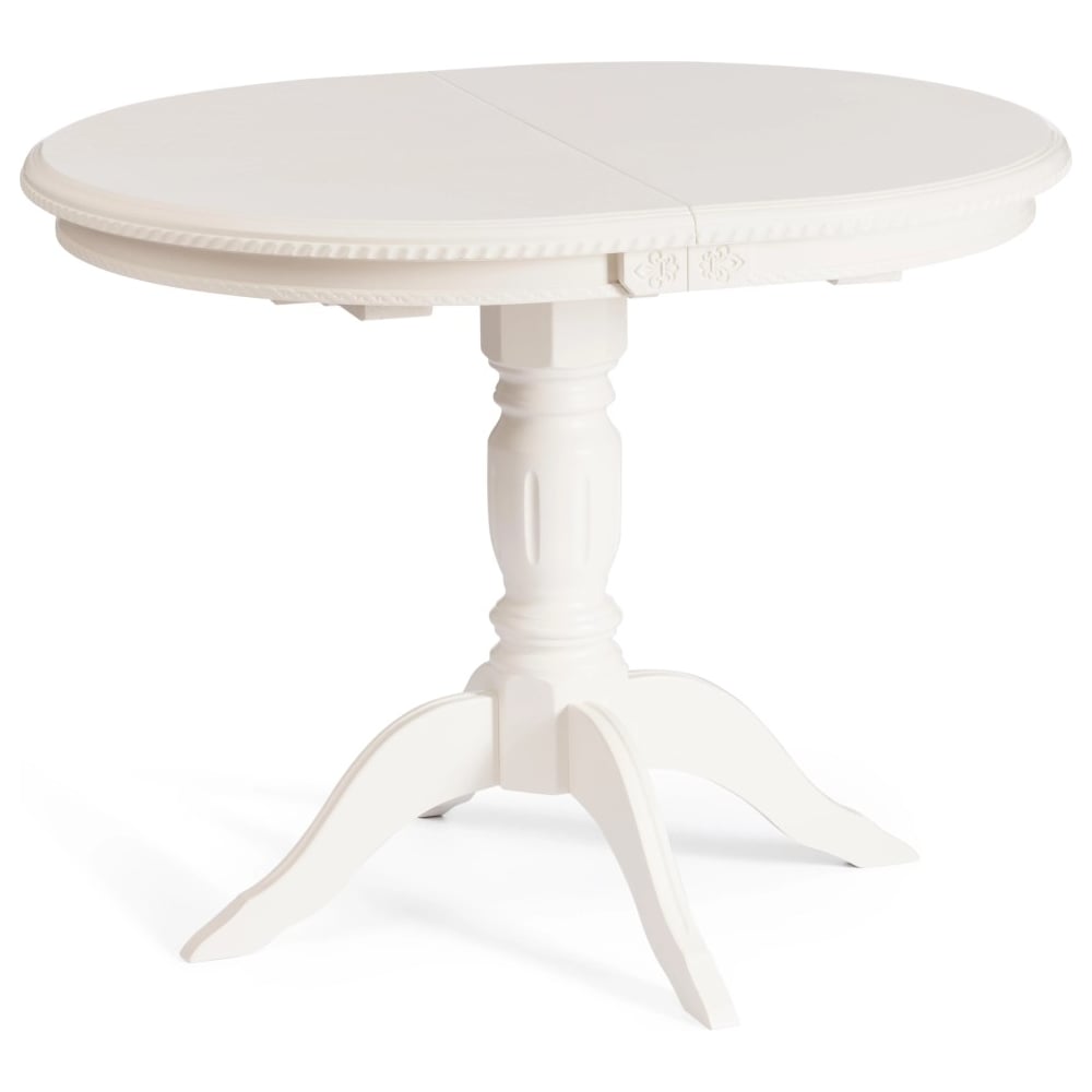 Изображение товара Стол Tetchair STEFANO бук, мдф, 100+30x80x77 см, Ivory white 20576