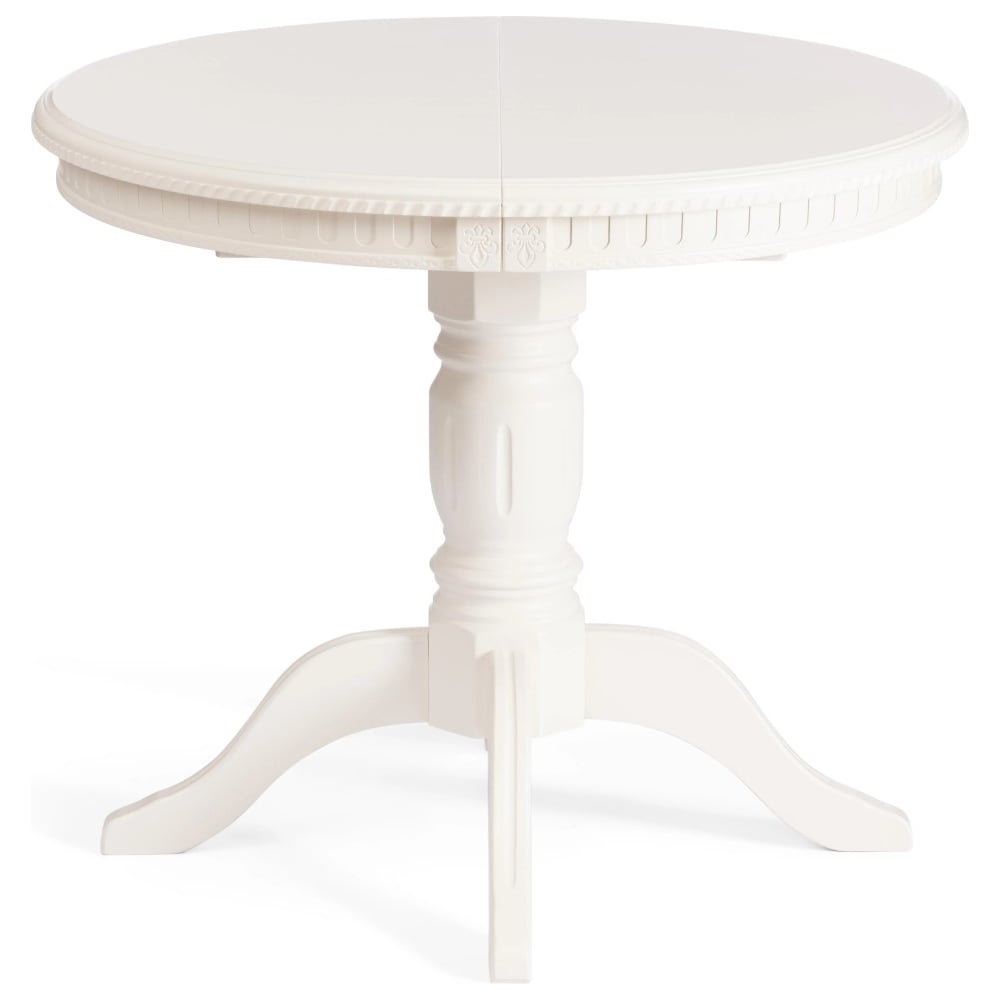 Изображение товара Стол Tetchair STEFANO круглый бук, мдф, D90+30x77 см, Ivory white 20577