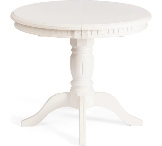 Изображение товара Стол Tetchair STEFANO круглый бук, мдф, D90+30x77 см, Ivory white 20577