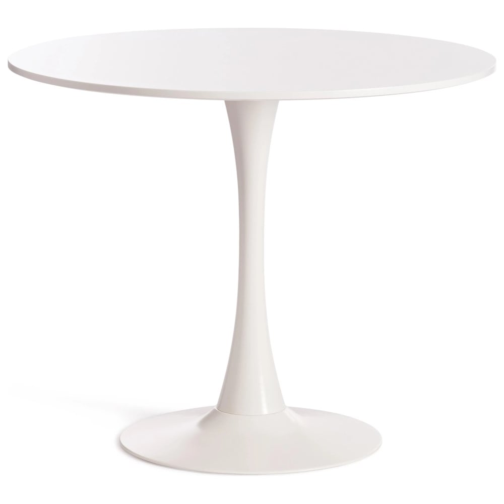 Изображение товара Стол Tetchair TULIP mod. 011 металл МДФ белый 90x90 см