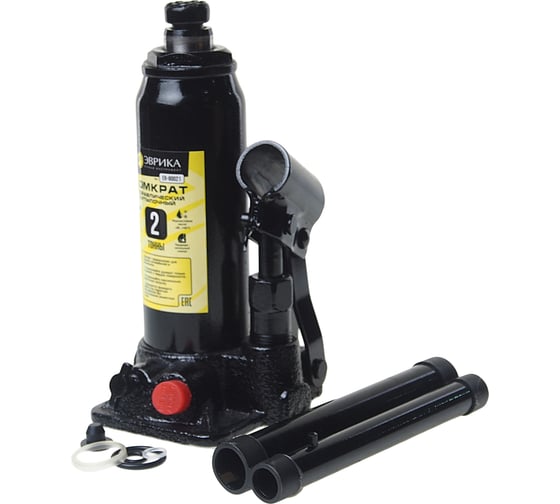 Изображение товара Гидравлический домкрат бутылочный с клапаном 2т, ремкомплект Эврика ER-80021 839177