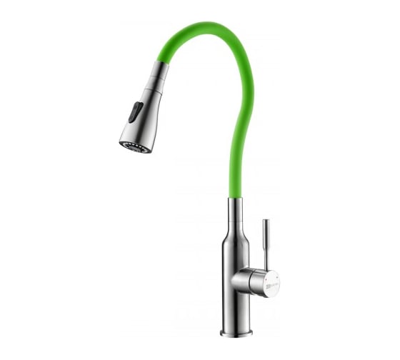 Изображение товара Смеситель для кухни Lemark Expert с гибким изливом LM5082S-Green
