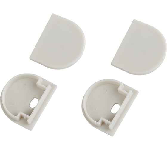 Изображение товара Набор заглушек ЭРА 15203 для профиля 1520 2шт глухие, 2шт с отверстием Б0062799