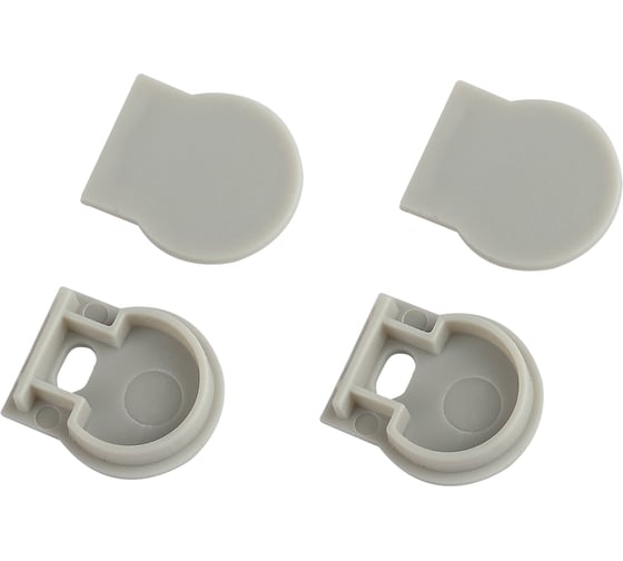 Изображение товара Набор заглушек ЭРА 24203 профиля 2420 2шт глухие, 2шт с отверстием Б0062797