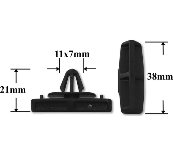 Изображение товара Автокрепеж для Chrysler Jeep Land Rover 10 шт 55156447A, 55156447AB, 6036155AA КрепАвто 1215