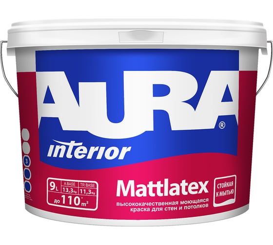 Изображение товара Краска Aura Mattlatex 9л K0340