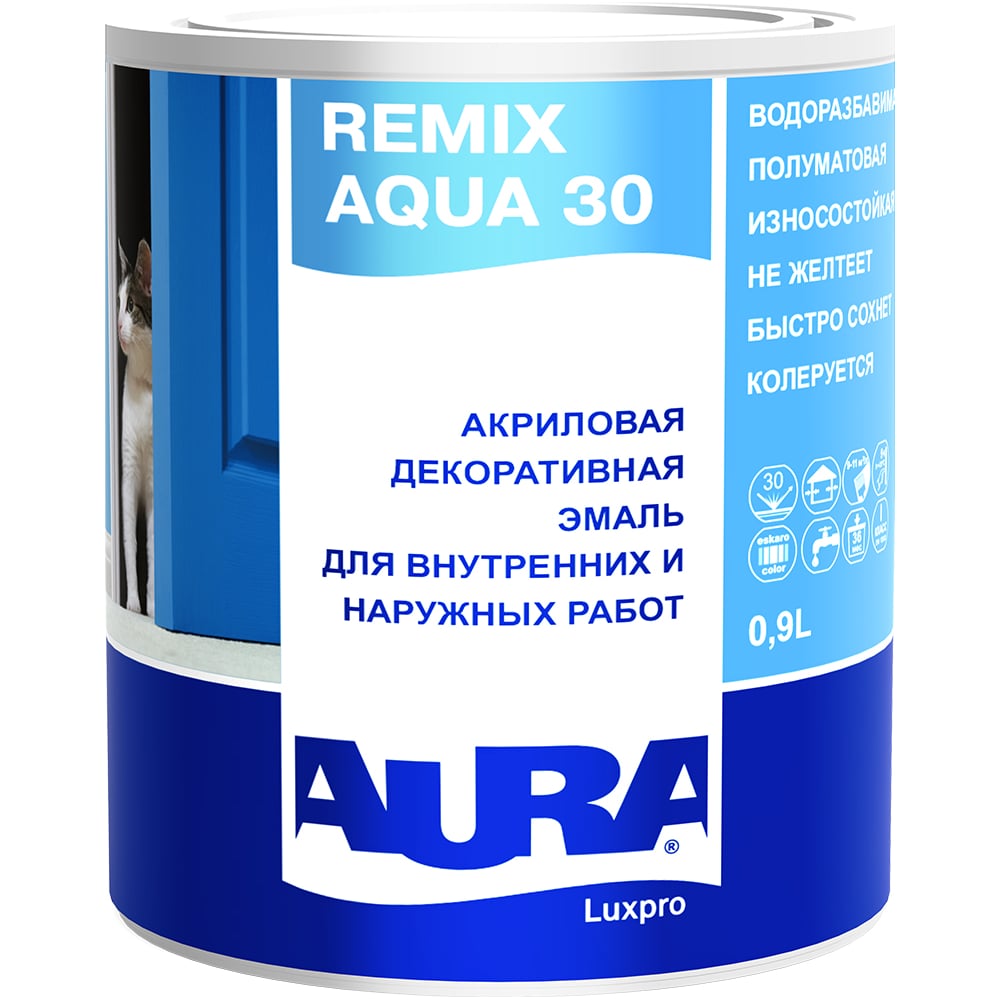 Эмаль AURA вода питьевая aqua minerale plus 1 л