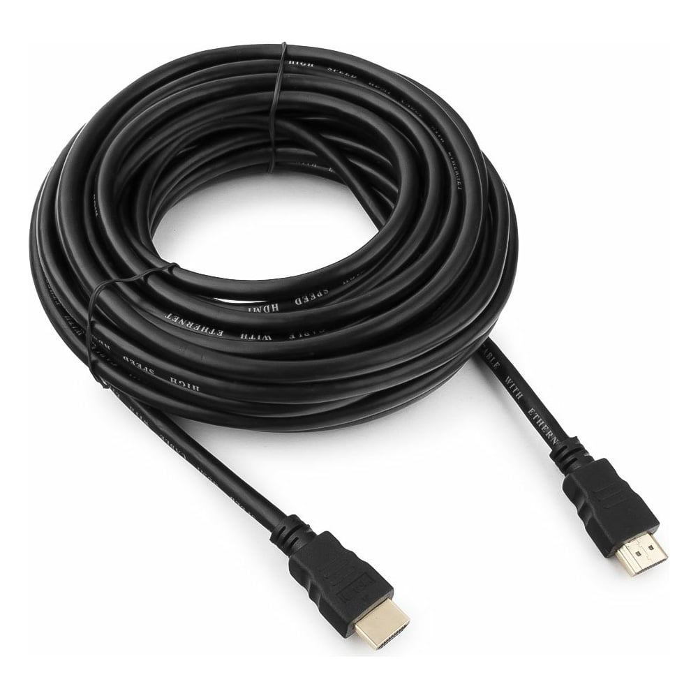 фото Кабель hdmi гарнизон 10м, v1.4, m/m, черный, пакет gcc-hdmi-10m