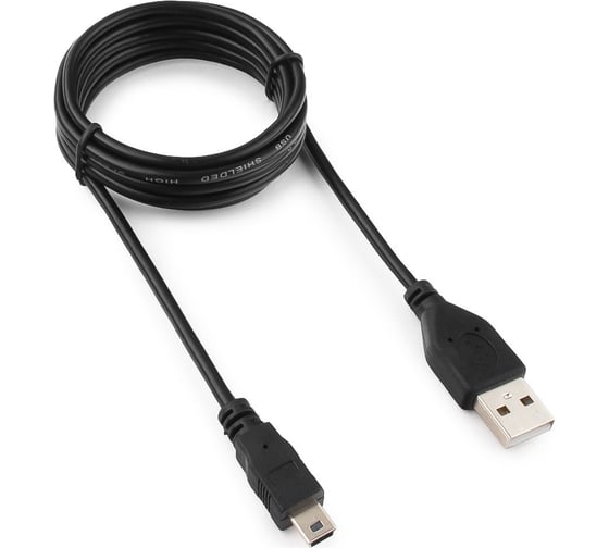 Изображение товара Кабель Гарнизон USB 2.0 A(M) - mini-B(M) 5P, 1.8м, пакет GCC-USB2-AM5P-1.8M