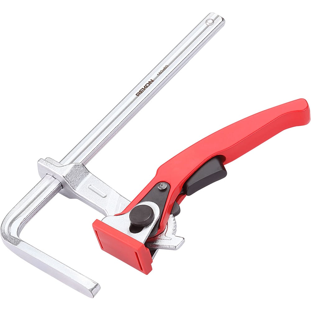 Изображение товара Цельнометаллическая рычажная струбцина REKON RFG3-160-60 с храповиком