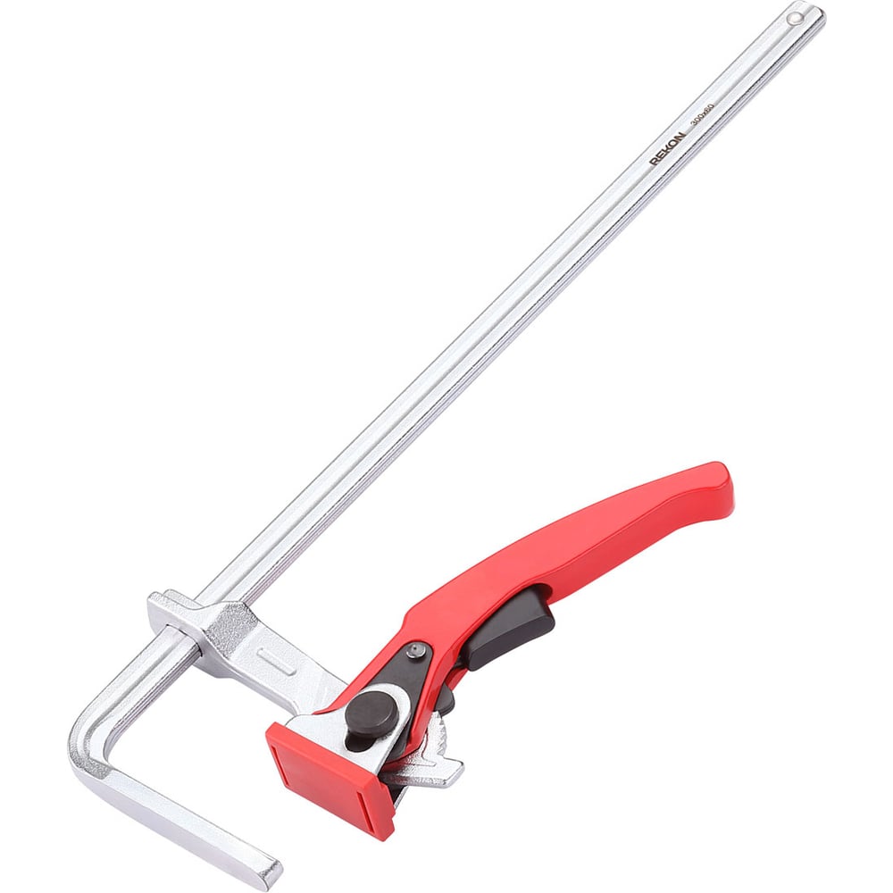 Изображение товара Цельнометаллическая рычажная струбцина REKON RFG3-300-60 с храповиком