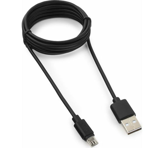 Изображение товара Кабель Гарнизон USB 2.0 A(M) - micro-B(M) 5P, 1.8м, черный, пакет Pro GCC-mUSB2-AMBM-1.8M