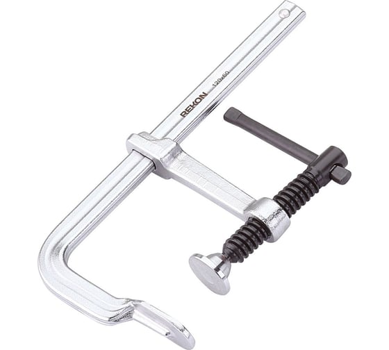 Изображение товара Цельнометаллическая струбцина REKON RF01-120-60 c Т-образной рукояткой 058001