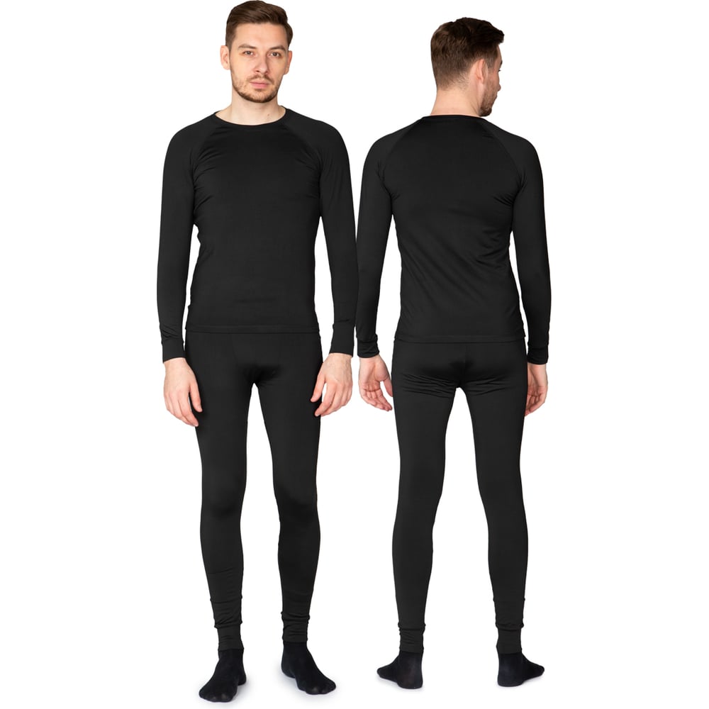 Изображение товара Мужское термобелье фуфайка КОНТИНЕНТ черная размер 48-50/170-176