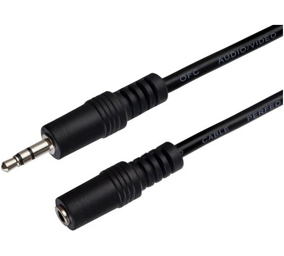 Изображение товара Кабель PERFEO Jack 3.5 мм вилка - Jack 3.5 мм розетка 5 м. 30003895