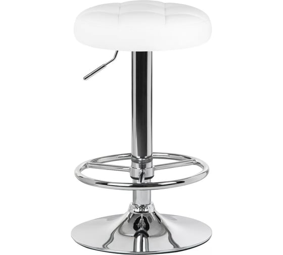 Изображение товара Табурет барный DOBRIN BRUNO (цвет сиденья белый, цвет основания хром) LM-5008_CH-M_EL-white