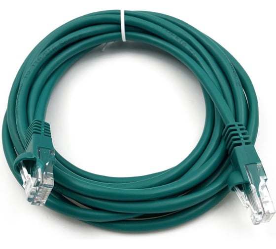 Изображение товара Патч-корд UTP 4 пары cat5E CCA molded 3м зеленый RJ-45 (m)-RJ-45 (m) BURO 1428206