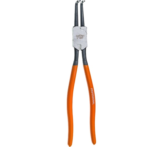 Изображение товара Профессиональный съемник для стопорных колец HARDEN внутренний, изогнутые губки, 330мм 560521