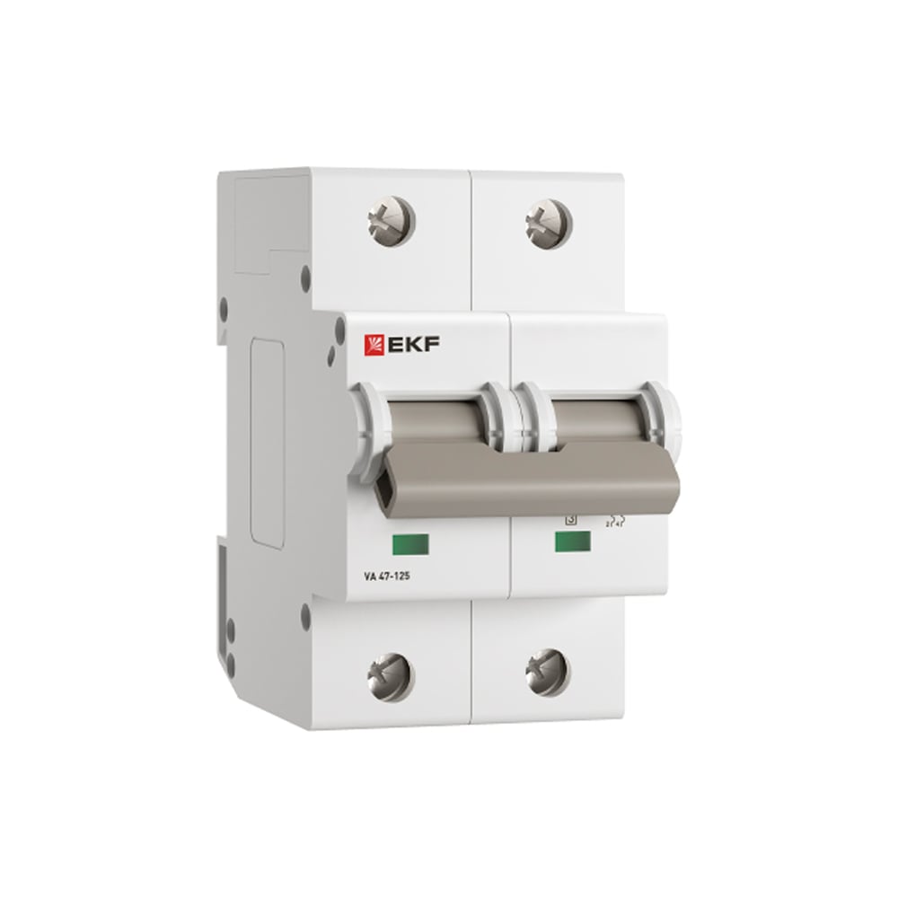 Изображение товара Автоматический выключатель EKF ВА 47-125 2P 32А C 15кА